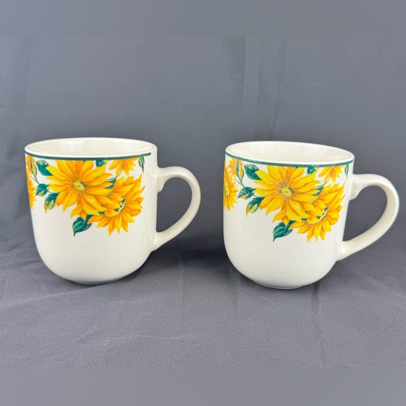 Thomson Pottery 5x Sunflower Ceramic Mugs - Picture 6 of 14